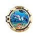 DNVEN 20 inches x 20 inches 3D Undersea Tropical Fishes Dolphins Swimming Window View Faux Submarine Window Partial Frosted Frosting Murals Wall Decals Removable Wall Stickers Bedrooms Home Arts Dull