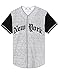 Mens Hipster Hip Hop New York Baseball Jersey Shirt Black Medium