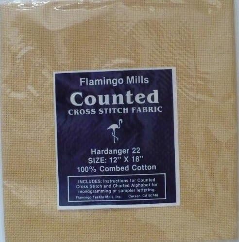 Gold Hardanger 22 Counted Cross Stitch Fabric - 12" X 18"
