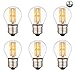 ASELIHGT 6W G45 Led filament bulb, Dimmable E27 2700K LED Light Bulbs,60 Watt Incandescent Bulbs Replacement,G45 E27 600LM 2700K Warm White,6W G45 LED Bulbs,6 Pack