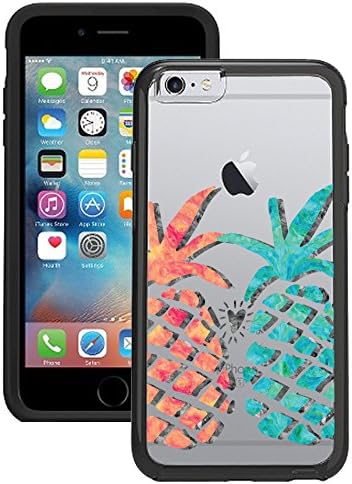 iPhone 5/ iPhone 5S / iPhone SE Case -Pineapples Love Pineapple Quote Cool Summer Hipster Clear transparent designer hybrid case with drop protection-Unique Designer Trendy Case for girls unisex women