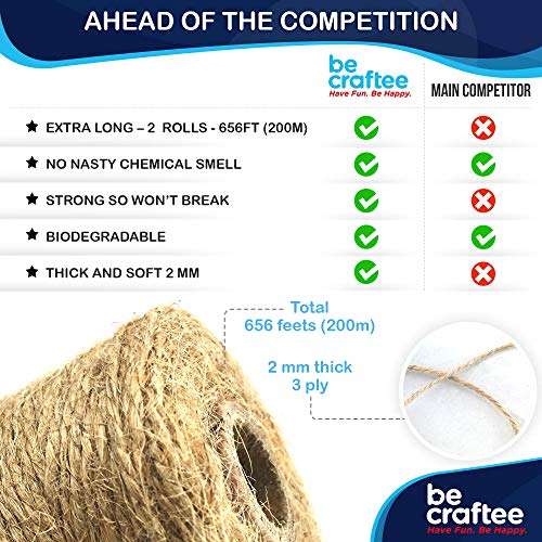 3 Natural+Jute+Twine+Pack+Crafting