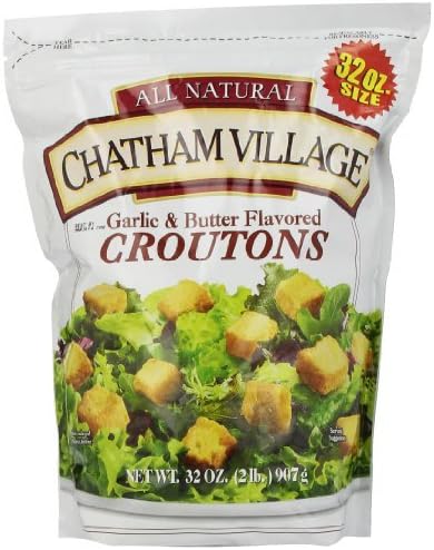 Chatham Village Croutons, Garlic and Butter, 32 Ounce by Chatham Village