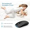 Wireless Mouse,【Slim & Noiseless】Patuoxun 2.4G USB PC Laptop Computer Cordless Mice with Nano Receiver,1600 DPI Mouse…