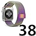 Leefrei Milanese Loop Woven Stainless Steel Mesh with Magnetic Closure Watch Band for Apple Watch Series 2 Series 1 38mm - Colorful