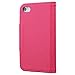iPhone 4S Case,iPhone 4 Case,by HiLDA,Wallet Case,PU Leather Case,Credit Card Holder,Flip Cover Case[Rose]