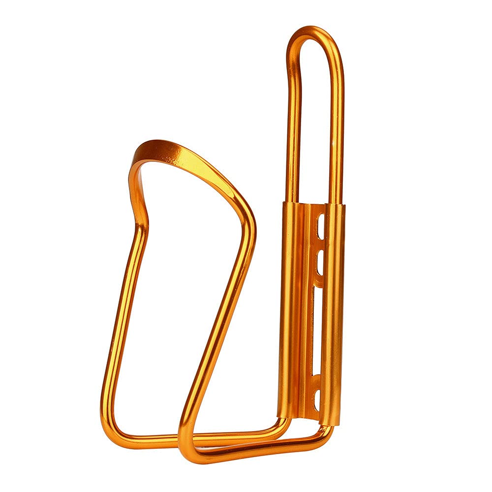 Photo 1 of BE-TOOL Lightweight Aluminum Alloy Universal Bicycle Water Bottle Cage Holder for Outdoor Activities No Screws (Gold)