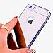 Johncase Soft TPU Bumper with Electroplating Back Cover Luxury Phone Mirror Girl Case for iPhone 5 5s se (Silver)