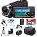 Sony HDR-CX440 Full HD 60p Camcorder Bundle with 32GB Memory Card, Camera Bag, HDMI Cable, and Accessories (8 Items)