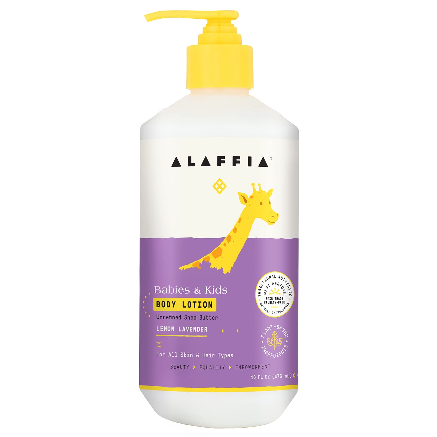 Alaffia - EveryDay Shea - Moisturizing Shea Butter Baby Lotion, Lemon-Lavender - 16 oz by Alaffia
