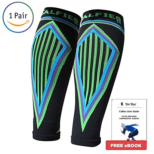 Calf compression sleeve women men. Use shin splint sleeve for sport compression & take a bite out of the pain of leg cramps. Calf sleeves guard & protect lower leg (footless socks) EXTRA TIGHT SUPPORT
