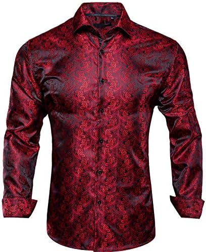 Dubulle Mens Dress Shirt Floral Paisley 