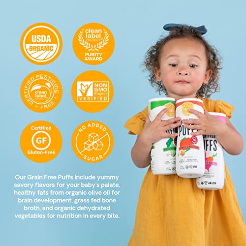 Serenity Kids 6+ Month Grain Gluten-Free Toddler Baby Puffs