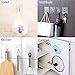UPINS 24 PCS Adhesive Wall Hooks Heavy Duty Hangers Without Nails Transparent Seamless Hooks Adhesive Toothbrush Holder Utility Hooks for Hanging Bathroom Kitchen Office