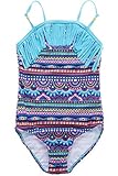 Sociala Girl's Tribal Fringe One Piece Swimsuits Bathing Suits Swimwear 3-14T