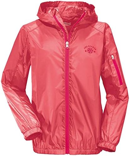 Crivit Sport Ultra Lightweight Wind Jacket For Children Girls Coral Amazon Co Uk Clothing