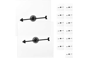 HOTUSI Game Spinner Transparent Spinners Dry Erase Math Game Spinner with Rotating Arrow for Party Games and Teaching (15Pack)