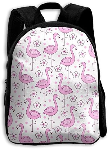 Pink Flamingo School Backpack Travel Bags Bookbag For Kids