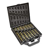 Titanium Twist Drill Bit Set by Volterin- HSS Metric Drill Bits for Metal, Steel, Wood, Plastic, Copper, Aluminum Alloy, Stainless Steel with Box (Conventional 99PC)