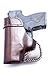 OUTBAGS LOB3S-NANO (Brown-Right) Genuine Leather IWB Conceal Carry Gun Holster for Beretta Nano 9mm. Handcrafted in USA.