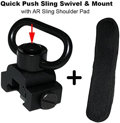 Sling Swivel Mount 1.25 Inch Quick Released Sling Loop with Free Sling Shoulder Pad