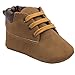Voberry Toddler Baby Boy's Leather Sneaker Shoes Lace up Snow Boots Warm (12~18Month, Brown 1)