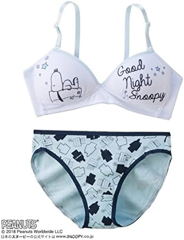 Amazon ブラジャー ショーツセット Nissen ニッセン スヌーピーノンワイヤーブラジャー ショーツセット ホワイト サックス2 L セット 通販