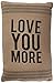 Primitives by Kathy 9-Stripe Love You More Dark Pillow, 15.25-Inch by 10.25-Inch