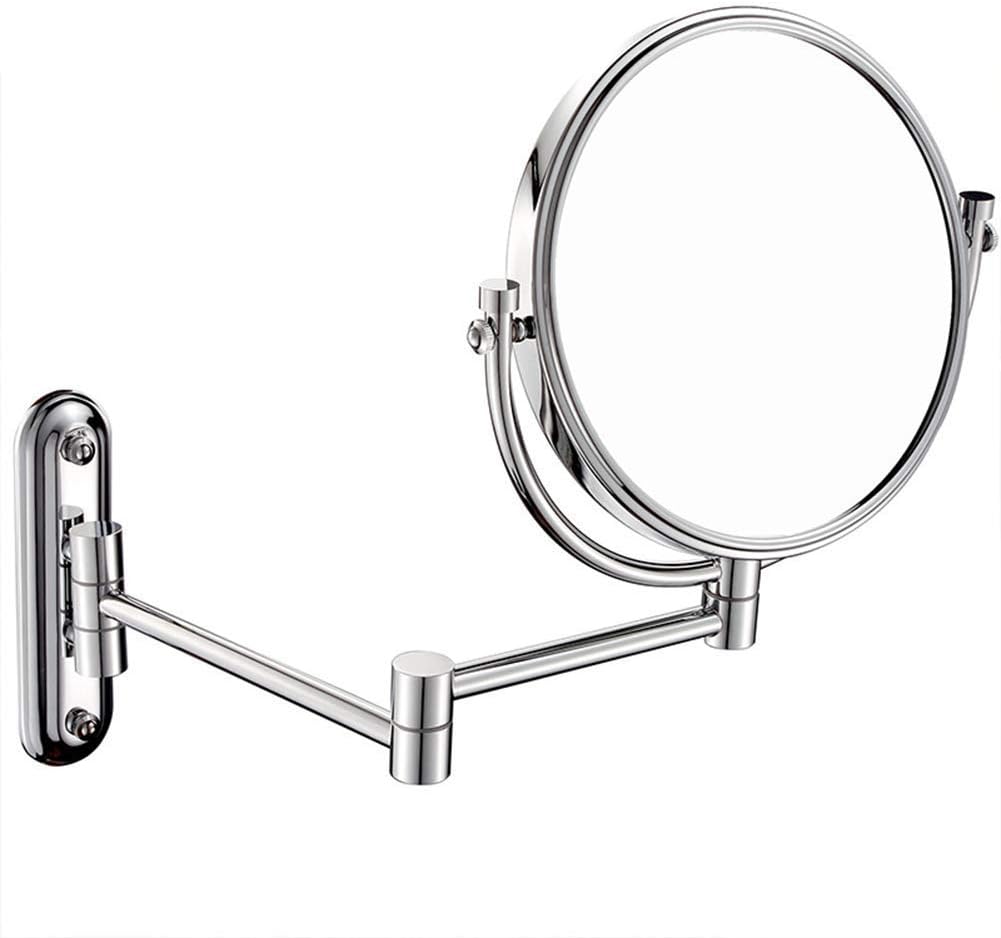 AKAKKSKY 8 Pulgadas Montado en la Pared Espejo de Maquillaje de baño