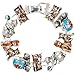 Heirloom Finds Enamel Playful Kitty Cat Kitten Bracelet in Silver Tone with Magnetic Clasp