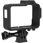 Sports Camera Protective Cage, Anti-Vibration Extension Frame Shell Case with Cold Shoe Mount for ONE R Action Camera