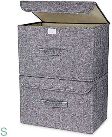 Bggie Aufbewahrungsbox Körbe Faltbare Behälter mit Deckel Griffe für