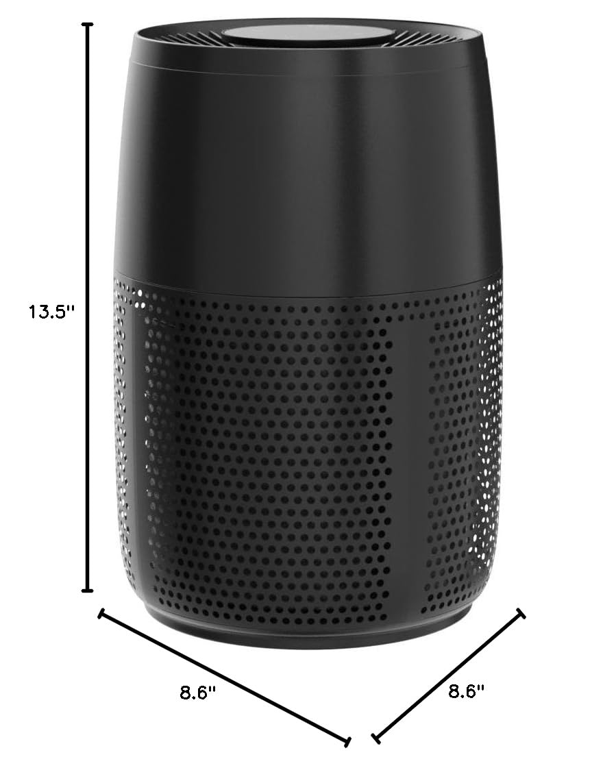 Instant HEPA Quiet Air Purifier, From the Makers of Instant Pot with Plasma Ion Technology for Rooms up to 630ft2, removes 99% of Dust, Smoke, Odors, Pollen & Pet Hair, for Bedrooms, Offices, Charcoal