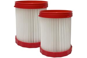 Nispira VF320H HEPA Vacuum Filter Replacement. For BOSCH 18V 2.6-Gallon Wet/Dry Vacuum Cleaner GAS18V-3/GAS18V-10L | Pack of 2