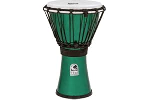 Toca TFCDJ-7MG Freestyle Colorsound 7-Inch Djembe - Metallic Green