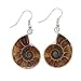 Justinstones Natural Ammonite Fossil Earrings