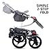 Bag Boy Golf Quad XL 4 Wheel Push Cart (Lime/White, )