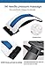 Jimugor Back Stretcher Device - Lower Back Pain Relief, Lumbar Stretching Treatment，Spinal Stenosis - Posture Corrector - Back Support for Office Chair(White/Blue)