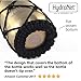 Swell Water Bottle Carrier Net - For S'well, Simple Modern, Mira, Manna Stainless Steel Bottles 9, 17, 25 oz - Stylish, Durable, Handcrafted - Frees Up Hands, Prevents Dropping and Dents (Black 25oz)