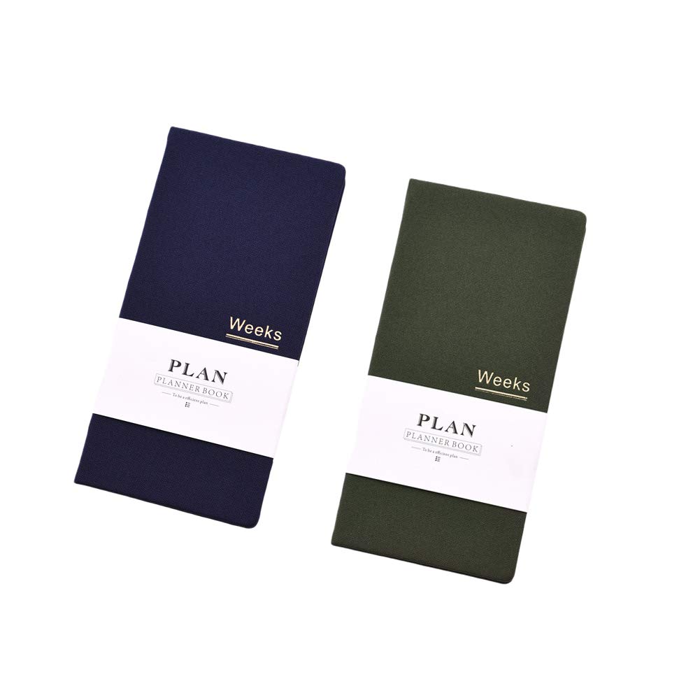 Undated Pocket Weekly Planner Schedule Organizer Agenda Year Month Week Plan A6 Notebook