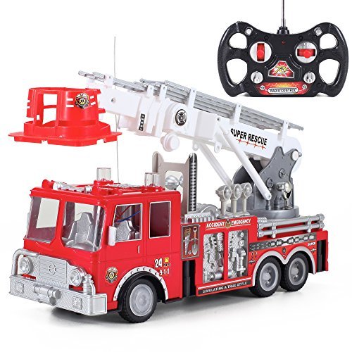 17 Best Toy Fire Trucks For Your Little Firefighter Liberty Imports 13″ R/C Truck