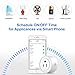 Smart Plug 2 Pack Wi-Fi Enabled Mini Smart Socket Compatible with Amazon Alexa Google Home, Remote Control Outlet with Timing Function