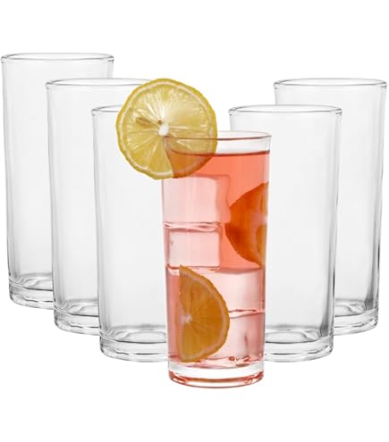 Amazon.com | BARCONIC 9 Ounce Monument Highball Glass (Box of 6): Highball  Glasses