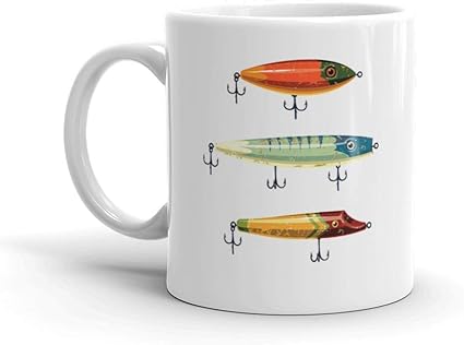 Amazon Co Jp 釣りルアーフック 面白いかわいいマグカップ セラミック 11オンス ホーム キッチン