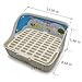 Md trade Square Potty Trainer Corner Litter Bedding Box Pet Pan for Small Animal/Guinea Pig/Rabbit/falesaur/Ferrets(White)