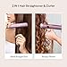 Hair Straightener, Anjou Flat Iron, 2 in 1 Curling and Straightening Iron for All Hair Types, 1 inch Plate