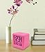 Equity by La Crosse 70902 Pink Soft Cube LCD Alarm Clock