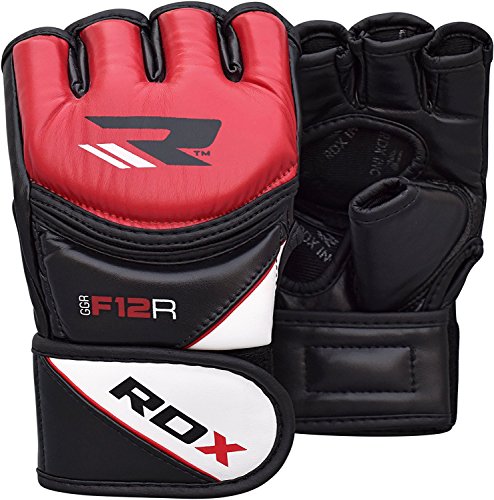 Rdx maya hide leather grappling mma gloves ufc cage fig…