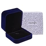 Cosmos Blue Color Velvet Necklace Pendant Box Jewelry Box