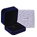 Cosmos Blue Color Velvet Necklace Pendant Box Jewelry Box